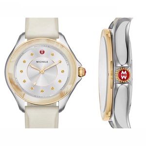 RARE Michele 37mm Cape Bone/Horn/GOLD - AUTHENTIC